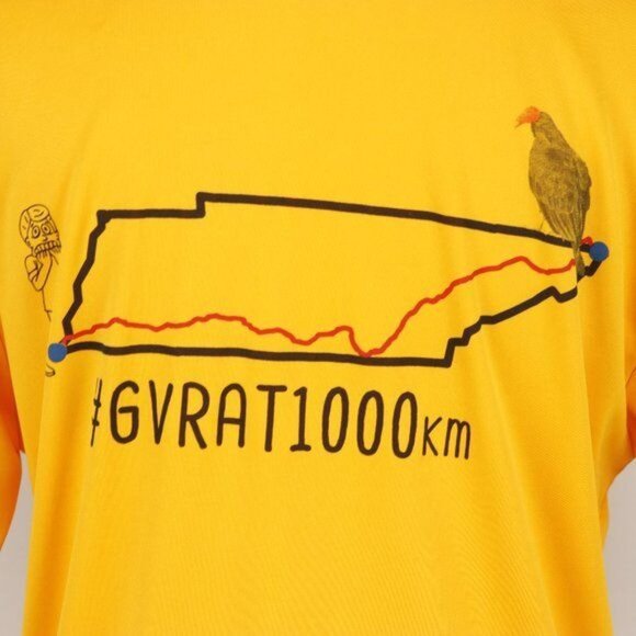 Port & Company Adult Unisex Small Yellow Graphic Crewneck Short Sleeve Tech Tee - Picture 6 of 7